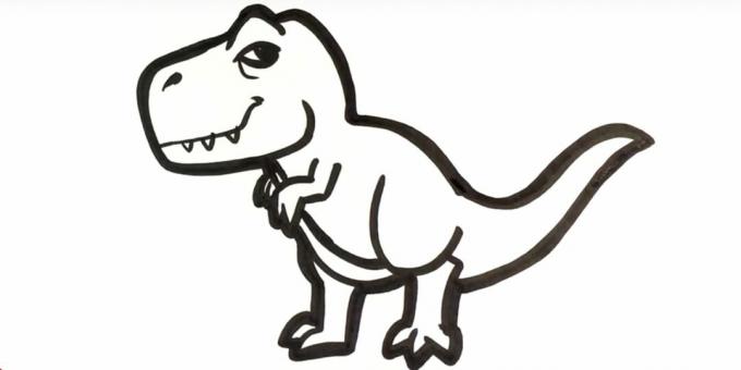 Kuinka piirtää Tyrannosaurus