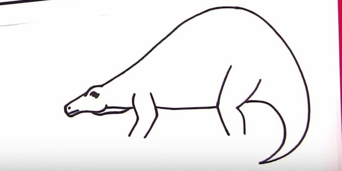 Kuinka piirtää Stegosaurus: lisää selkä ja häntä