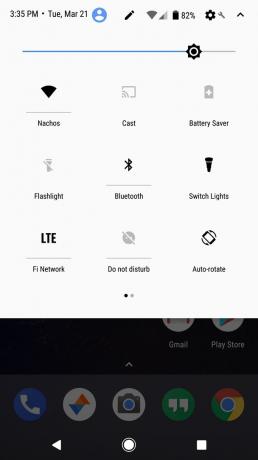Android O: tumma teema