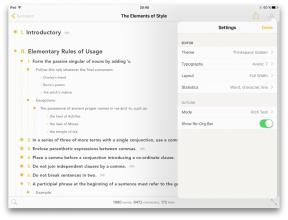 Outlinely - tehokas työkalu käsitellä monimutkaisia ​​tekstejä iPhonessa ja iPadissa