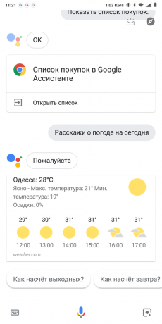 Googlen Nyt: Sää