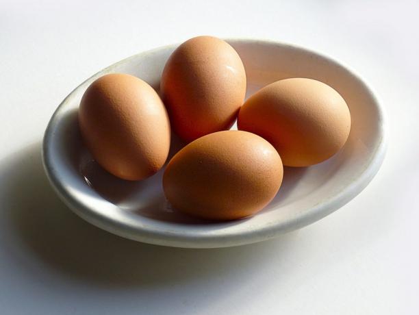 Proteiinin lähteitä: munat