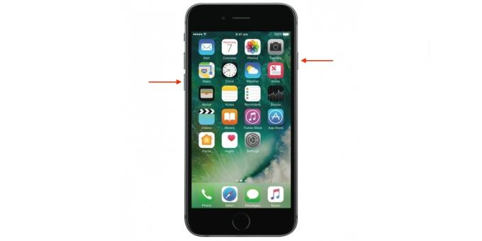 Miten käynnistä iPhone: iPhone 7
