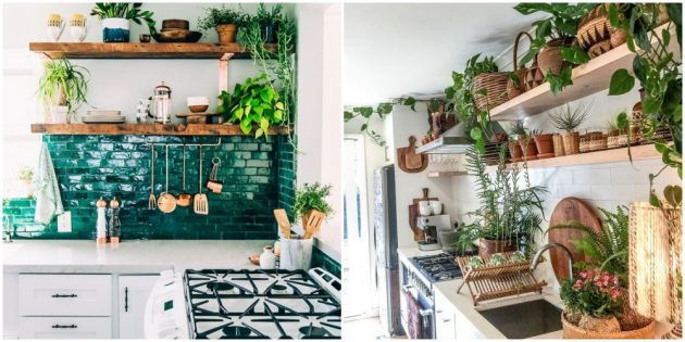 Sisätilojen keittiö: Vihreämmät huone