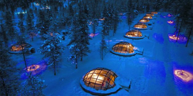 Hotelli taloa eskimot, Suomi