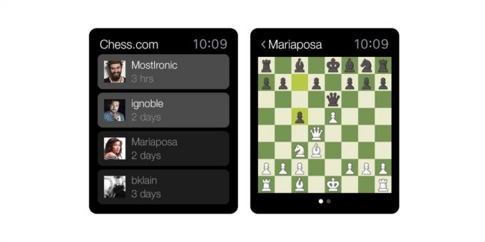 Pelit Apple Watch: «Chess»