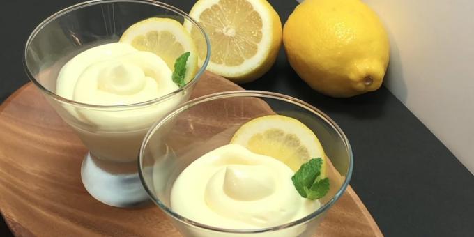 Mitä kokki sitruuna: Lemon kerma mousse