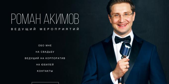 Henkilökohtainen brändi: paikalle tapahtumille Roman Akimov