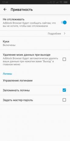 Yksityinen Selain Android: Adblock Browser