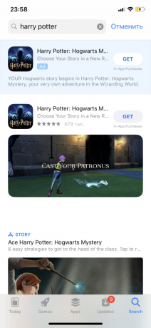 Haku Harry Potter: Wizards Unite App Storessa