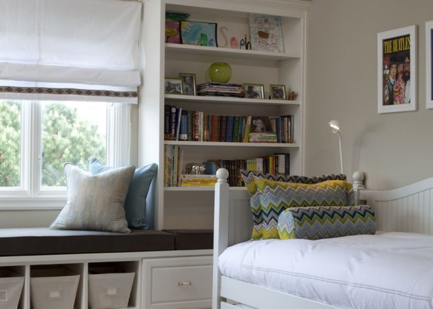 Pieni makuuhuone suunnittelu: valitse verhot