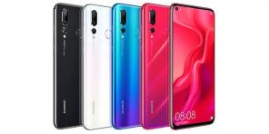 Huawei Nova 4 sai näytön reikä maailman pienin kamera selfie