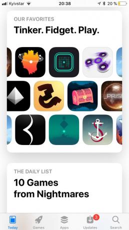 App Store IOS 11: kokoelmia