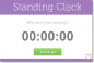 StandingClock: aika seuranta on seisoma-asennossa