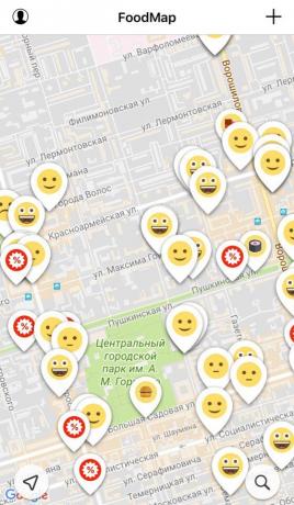 FoodMap: Etsi laitoksia toisessa kaupungissa