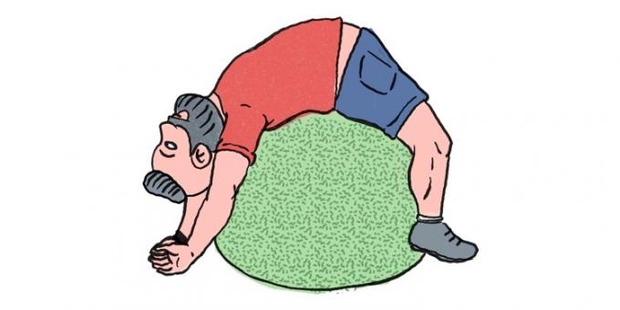 Miten päästä eroon kipu lihaksissa: harjoituksia voimistelupallo