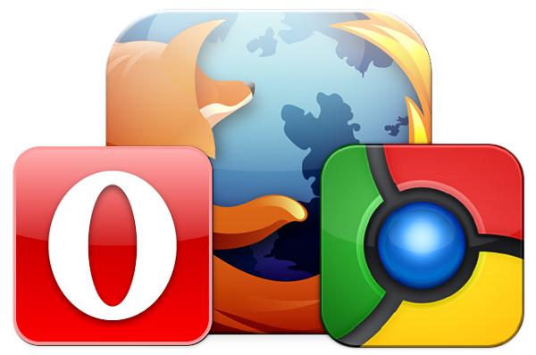 laajennuksia Firefox, Chrome ja Opera