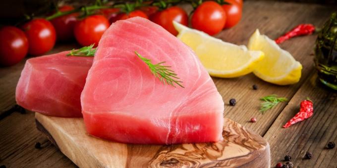 Jodia sisältävät elintarvikkeet: tonnikala