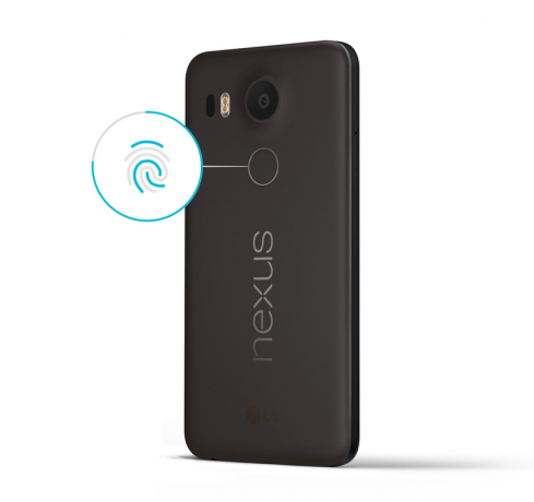 Nexus 5X ja Nexus 6P: sormenjälki