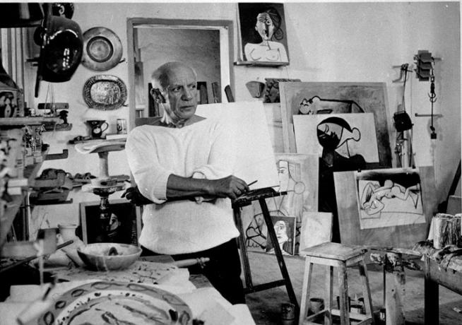 Pablo Picasso, espanjalainen taidemaalari ja kuvanveistäjä