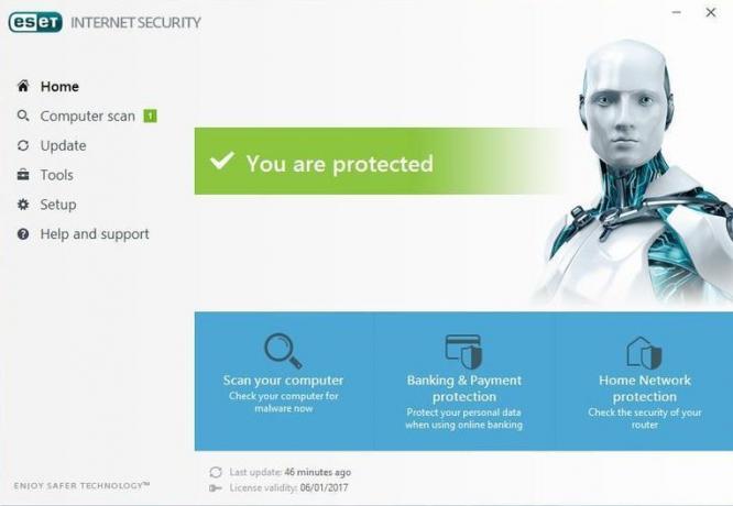 Anti-Virus for Windows 10: ESET Internet Security 10