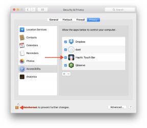 Haptic Touch Bar - apuohjelma, joka lisää Värinä tachbara MacBook Pro