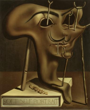 "Pehmeä omakuva paistettua pekonia." Salvador Dali