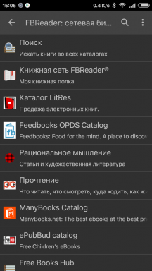 Yleiskuva Reader FBReader Androidille