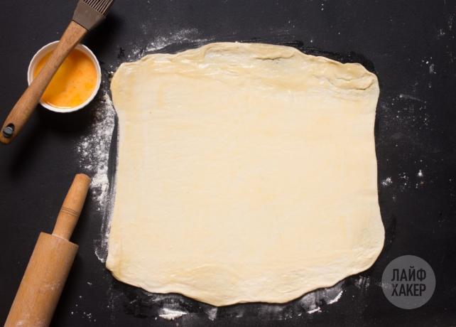 Miten kokki juustotikut: roll out taikina