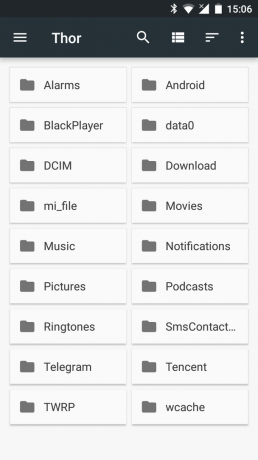 Android Nougat: Sisäänrakennettu tiedostonhallinnassa