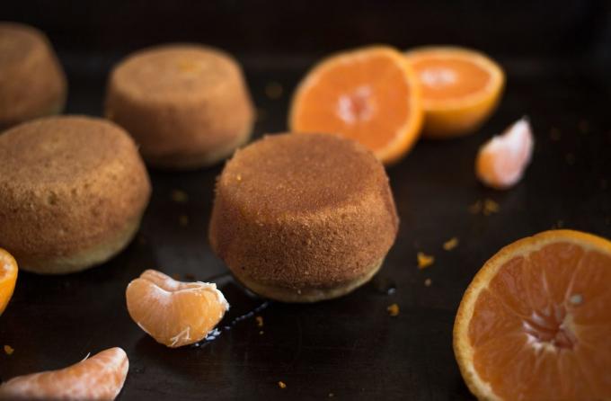 muffinsseja Tangerine: mandariini ja muffinsseja