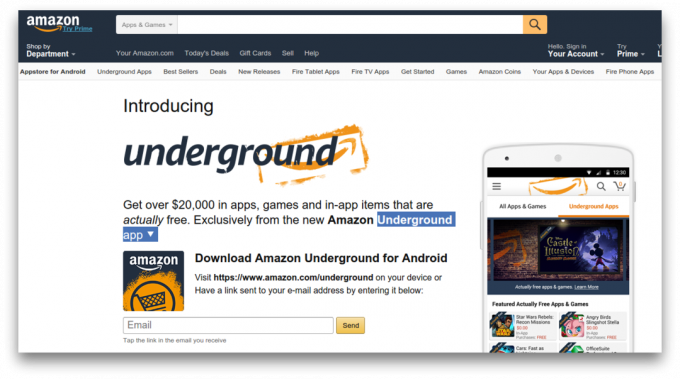 Amazon Maanalainen app - Android- ilmaiseksi
