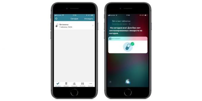 Pohjaisia ​​sovelluksia nopeasti Siri komentoja iOS 12: muistutuksia lääkkeen ottamisen