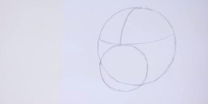 Piirtää ympyrän halkaisija on pienempi