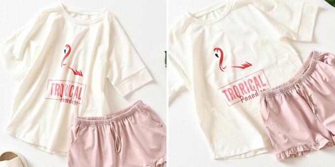 Pyjamat flamingoja