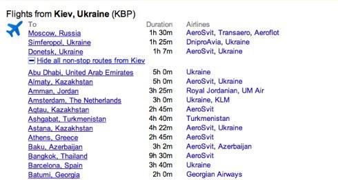 vertailu Google ja Yandex palveluita etsiessään koneeseen ja junalippuja