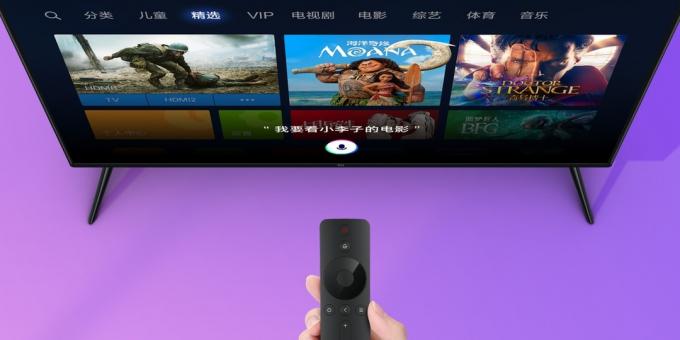 Xiaomi Mi TV 4S: kaukosäädin