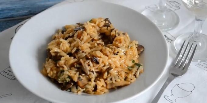 Risotto sienet - resepti