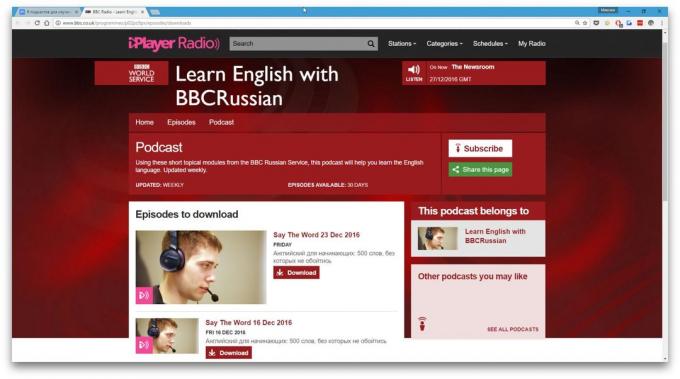 Podcastit oppia Englanti: Lue Englanti kanssa BBCRussian