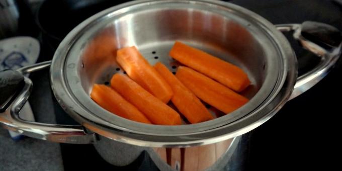 Miten ja kuinka paljon ruokaa porkkana: höyrytys