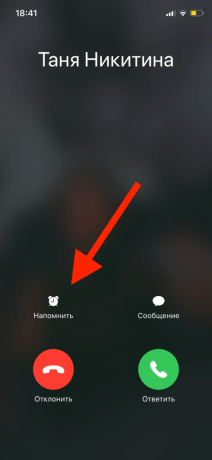 Hidden iPhonessa: muistutus vastaamattomista puheluista