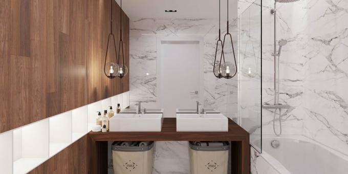 Osta minimalistista kylpyhuonekeramiikkaa ja poista merkityksetön sisustus