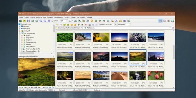 Miten järjestää kokoelma kuvia: FastStone Image Viewer