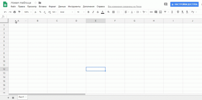 Google Spreadsheets: Tuo tiedot