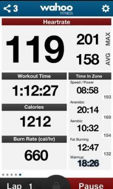 Wahoo Fitness iPhone - voit julkaista harjoitus RunKeeper, Nike +, Strava, Dropbox ja muut palvelut