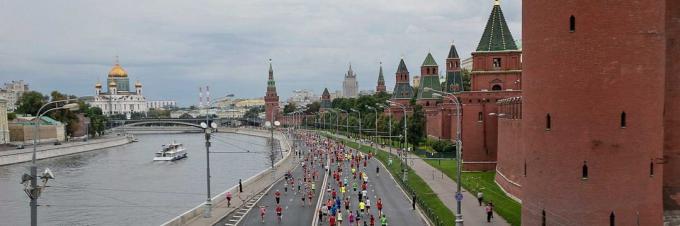 Moskova Marathon 2015: reitti ohittaa useita historiallisia rakennuksia