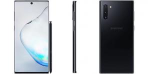 Piirteet Galaxy Note 10 ilmoitusta luokitus