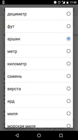 "Yandex": käytettävissä olevat arvot
