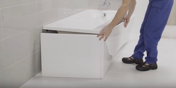 Asentaminen kylpy kätensä: Fit Screen