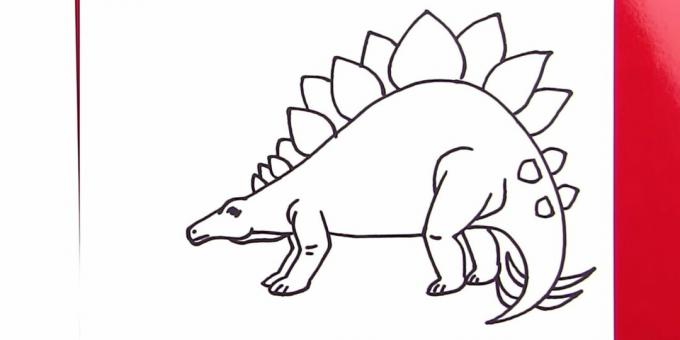 Kuinka piirtää Stegosaurus
